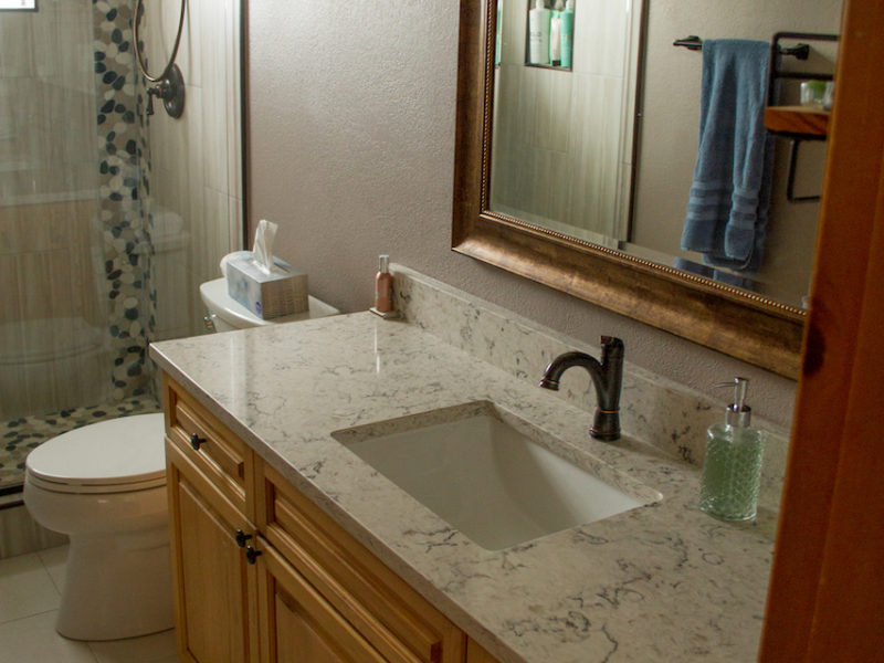 bathroom remodeling project After 7